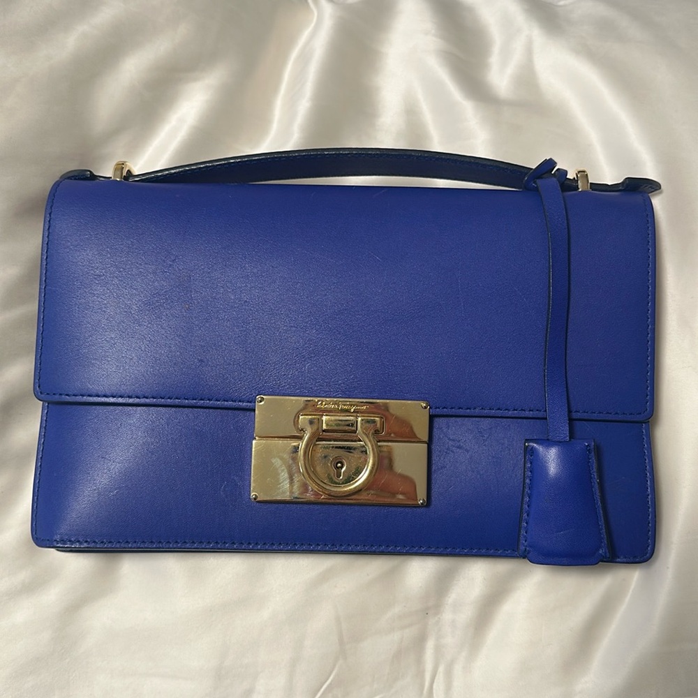 Blue Salvatore Ferragamo purse